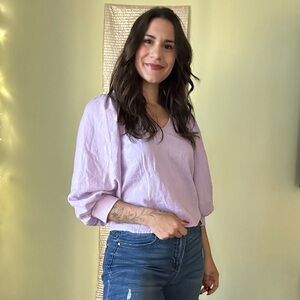 Lavender A New Day Crop Top